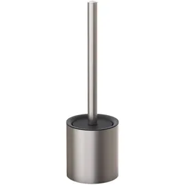 Relaxdays WC-Bürstenhalter Metall Silber/Schwarz