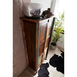Massivmoebel24 Schrank 90 x 45 x 180 cm Mehrfarbig