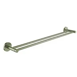 Grohe Essentials Doppel-Badetuchhalter 40802EN1 60cm, verdeckte Befestigung, nickel gebürstet