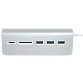 Satechi Aluminum USB 3.0 Hub & Card Reader Silver