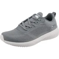 SKECHERS Squad Sneaker, Grauer Netzbesatz, 45