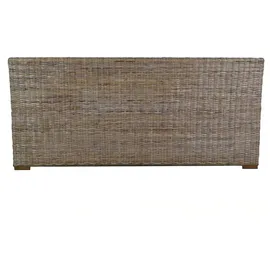 MiaMöbel Rattanbett 180 x 200 cm Grau