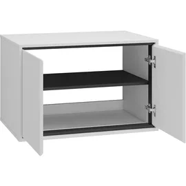 Badplaats Waschbeckenunterschrank Capri 2 Schubladen 78 x 51 cm Weiß Hochglanz