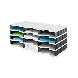 Styro Sortierstation Styrodoc grau/schwarz mit 12