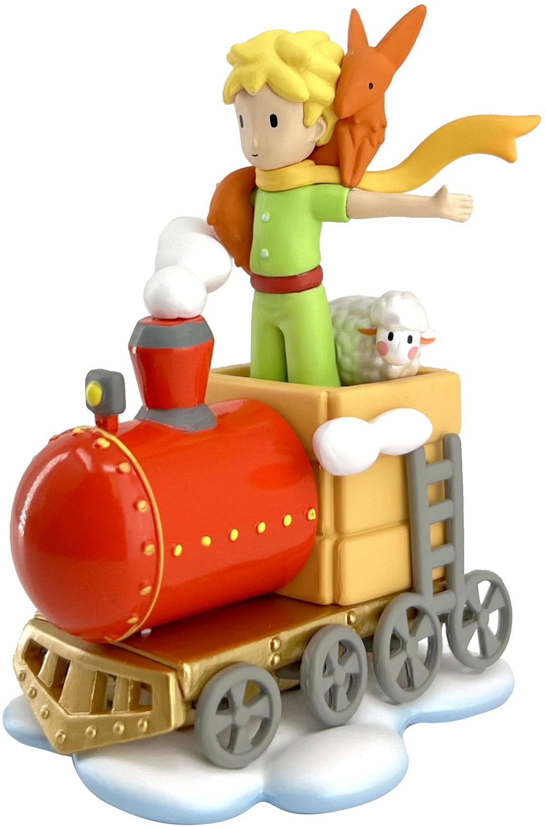 Plastoy SAS PLA40455 Little Prince with His Friends on The Train Der Kleine Prinz mit seinen Freunden im Zug