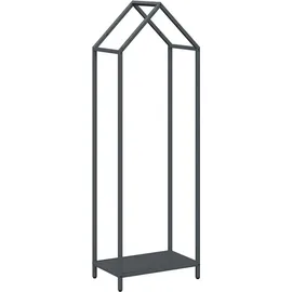 vidaXL Kaminholzregal Kaltgewalzter Stahl 40 x 25 x 120 cm Anthrazit