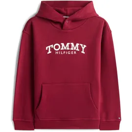 Tommy Hilfiger Regular fit Hoodie aus Baumwoll-Mix, Bordeaux, 176