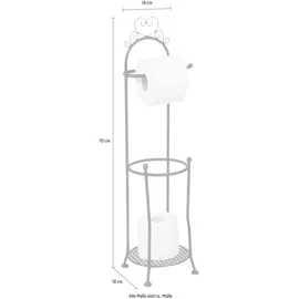 Ambiente Haus Toilettenpapierhalter AMBIENTE HAUS, braun, Metall, Toilettenpapierhalter, Höhe 70 cm