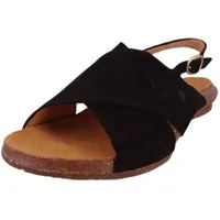 El Naturalista Damen. N5558 Wakataua Flache Sandale, Black, 38