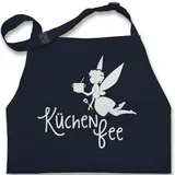 Kinderschürze Schürze Kinder Jungen Mädchen - Kochschürze - Küchen Fee - 7-14 Jahre - Navy Blau - kochen schurtze küche küchenschürze junge wichtelgeschenke kuechenfee schürzen für - 7-13 Jahre