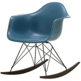 Vitra - Eames Plastic Armchair RAR RE, Ahorn dunkel / basic dark / meerblau