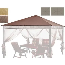 Quick Star Ersatzdach 3x4 m Taupe 3,97 x 2,97 m Braun