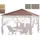 Quick Star Ersatzdach 3x4 m Taupe 3,97 x 2,97 m Braun