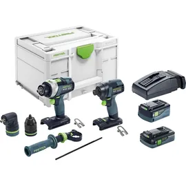Festool Akku-Maschinenset inkl. Koffer + 2 Akkus 4.0/5.0Ah (577654)