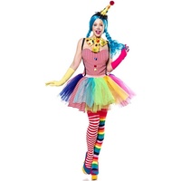 Mask Paradise Clown-Kostüm Mask Paradise Clown Girl, bunt, Größe XL
