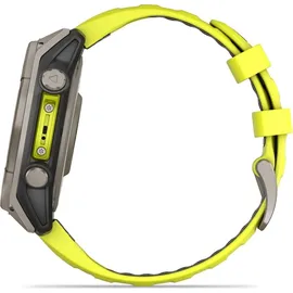 Garmin fenix 8 Solar 47 mm Graphit/Titanium Titan Silikon-Armband 22 mm