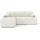 Selsey Eckcouch mit Schlaffunktion 2-Sitzer Creme