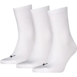 Puma UNISEX LOGO SHORT CREW Socken 3er Pack Schwarz/Weiß 43-46