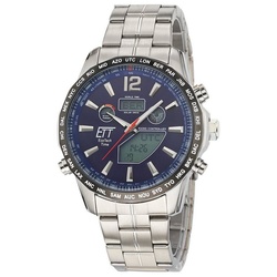 ETT Funkuhr Eco Tech Time Solar Drive Funk Discovery Herrenuhr – EGS-11478-31M
