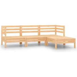 vidaXL Lounge Set 4-tlg. natur