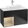 Villeroy & Boch Finion Waschtischunterschrank F771PCPD 100cm, Abdeckplatte white matt, Regale Oak Veneer, Black matt lacquer