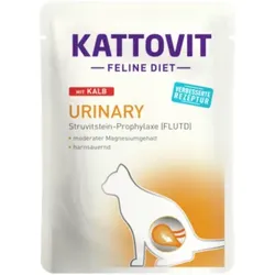 Katzen - Nassfutter KATTOVIT Feline Diet Urinary Kalb, 85 g