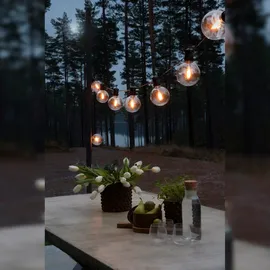 Konstsmide 2393-800 Party-Lichterkette Außen netzbetrieben Anzahl Leuchtmittel 10 Beleuchtete Läng