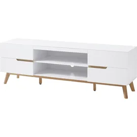 MCA Furniture Cervo TV-Lowboard 1690 mm weiß matt/Eiche