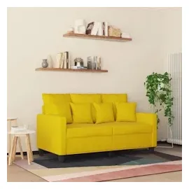 vidaXL 2-Sitzer-Sofa Gelb 120 cm Samt