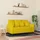 vidaXL 2-Sitzer-Sofa Gelb 120 cm Samt