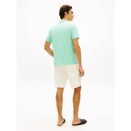 Tommy Hilfiger V-Shirt TOMMY HILFIGER "ESSENTIAL V-NECK", Jungen, Gr. S, arctic aqua, Single Jersey, Obermaterial: 100% Baumwolle, regular fit normal, V-Ausschnitt, Shirts, unifarben, casual, regular fit, Baumwolle