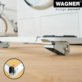 Wagner Transporthilfe QUADRAT verstellbar 42-60 x 5 cm, Stahl, Bock- & Lenkrollen Ø 30 mm, Tragkraft 150 kg
