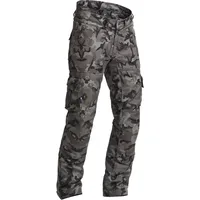 Lindstrands Zion Camo, Textilhose wasserdicht - Schwarz/Dunkelgrau/Grau - Kurz