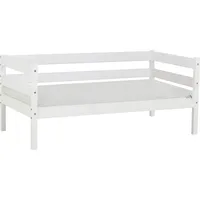 Hoppekids Einzelbett »ECO Comfort Kinderbett, Kiefer Massivholz, Jugendbett inkl. Rollrost«, 70x160 cm, wahlweise in verschieden Farben/ Matratze/ Absturzsicherung, weiß