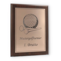Holztafel Arturo bronze 22,9x17,8cm