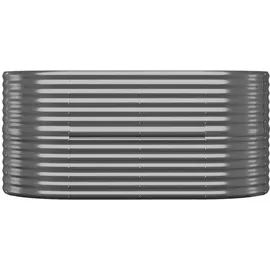 vidaXL Hochbeet Pulverbeschichteter Stahl 152 x 80 x 68 cm Anthrazit