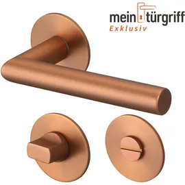 Meintürgriff Drückergarnitur Toulouse Flachrosette Roségold
