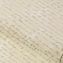 Baumwollstoff Nostalgie-Schrift "Mona", natur-color
