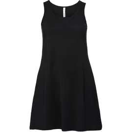 sheego Jerseykleid Shirtkleid Schwarz 46