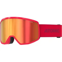 Atomic Four HD Skibrille (Größe One Size, rot)
