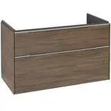 Villeroy & Boch Subway 3.0 Waschtischunterschrank C570L0VH 97,3x57,6x47,8cm, mit LED/Griff Aluminium glänzend, arizona oak