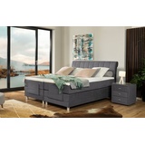 Ada trendline Boxspringbett Elsa mit Motor, inklusive Matratze und Topper, in verschiedenen Größen und Härtegraden grau 161 cm x 220 cm