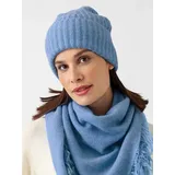 Zwillingsherz Beanie Kaschmir Ribbon Hellblau blau