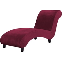 AQIGR Samt Chaise Luxus Chaise Bezug Für Chaiselongue Chaise Lounge Cover Liegesessel Stuhlbezug Elastische Relaxliege Deluxe Stuhlbezüge (Color : L)