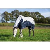 HKM Rain Pferdedecken Dunkelblau/Grau 125