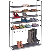 Relaxdays Schuhregal 99 x 10 x 15 cm schwarz / schwarz