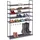 Relaxdays Schuhregal 99 x 10 x 15 cm schwarz / schwarz