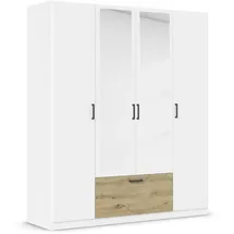 Rauch Drehtürenschrank Bari 180 x 210 x 54 cm Weiß/Eiche Artisan