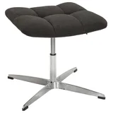 HJH Office Hocker Polyester 38 x 49 x 38 cm Schwarz