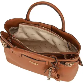 GUESS Handtasche Gregoria Large Girlfriend Satchel Cognac braun